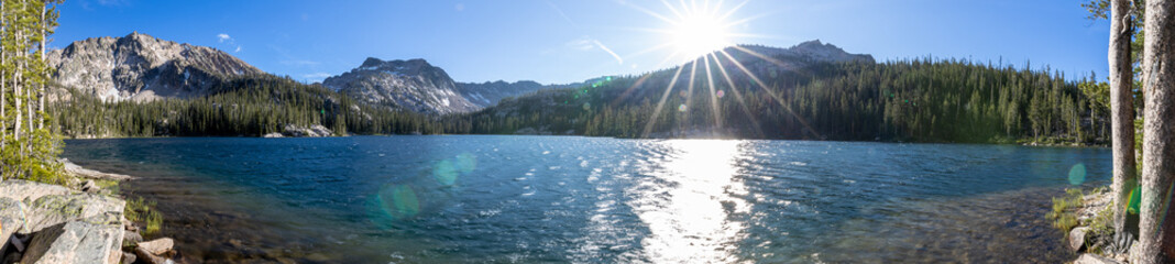 Mountain lake pano