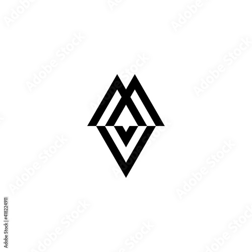Monogram Letter Mv Luxurious Simple Simple And Elegant Logo Design Vector Wall Mural Krn Monogram Letter Mv Luxurious Simple Simple And Elegant Logo Design Vector Wall Mural Krn