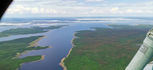 aerial view of the city