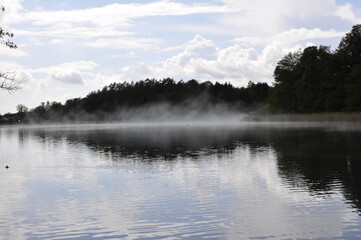Obraz na płótnie Canvas Fog And Lake