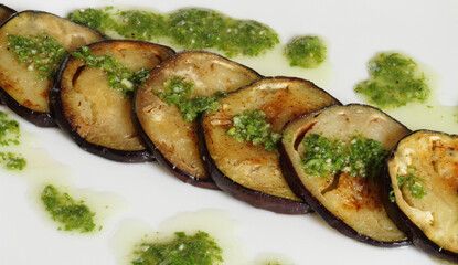 Vegetable, Eggplant Carpaccio With Herbs