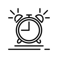 Illustration Vector graphic of alarm icon