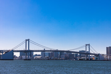 (東京都ｰ都市風景)青空のベイエリア風景５