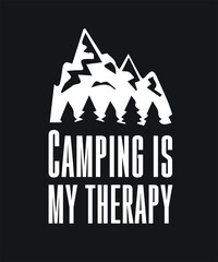 Camping Hiking graphic design custom typography vector for t-shirt, banner, festival, mountain, fishing, business, logo, poster, adventure trip, website in a high resolution editable printable file.