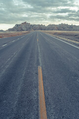 view from road in national park