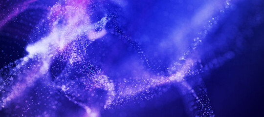 Bokeh abstract shiny light and glitter with de focused. Glitter sparkle light background. Creative bokeh white, blue, gold, red, glitter background.