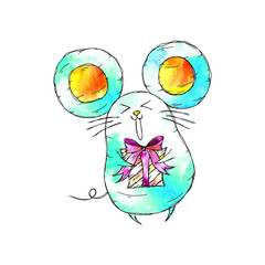 プレゼントとねずみ