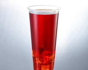 Ice tea on white background