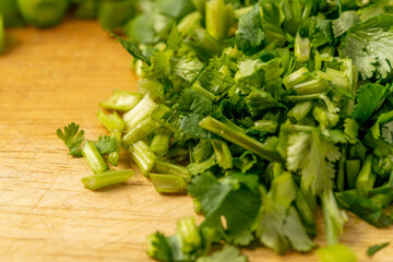 Chop pepper as a hors d 'oeuvres