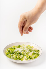 Chop pepper as a hors d 'oeuvres