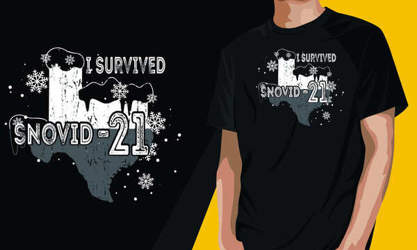 I Survived Snovid-21 T-shirt Design