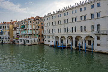 Fototapeta na wymiar Historic buildings at the Grand Canal in Venice, Italy