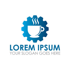 gear drink vector , restaurant logo