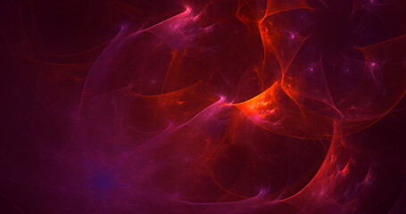 3D rendering abstract technology fractal background