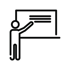 Illustration Vector graphic of teacher icon
