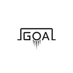 Goal lettering, creative logo design.