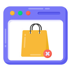 
Website notification flat design icon 

