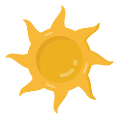 
An editable flat style of sunrise icon

