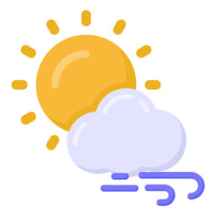 
Snowflakes falling from cloud with moon denoting snowy night icon

