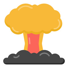 
Bomb blast, flat icon of nuclear explosion


Bomb blast, flat icon of nuclear explosion

