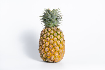 Pineapple fruit on white background