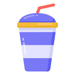 
Trendy design icon of takeaway drink

