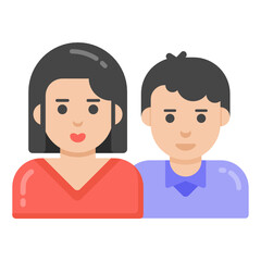 
A magician man in flat icon design

