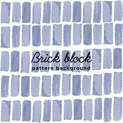 レンガ調の水彩風ベクターシームレスパターン