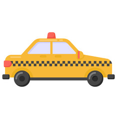 
Police car icon vector in flat design 


