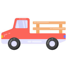 A logistics truck also known as pickup van 