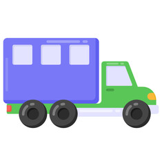 A logistics truck also known as pickup van 