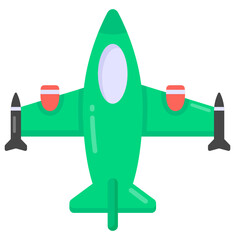 
Flat chopper icon vector, helicopter vector  

