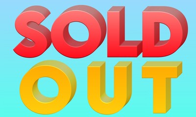 3d rendering of a sign on a white background