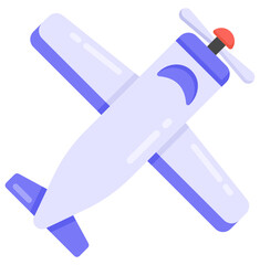 
Modern design icon of propeller plane 

