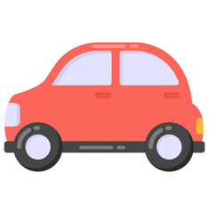 
Sedan vector icon in flat design 

