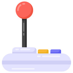 
Control lever in flat style icon, editable vector 

