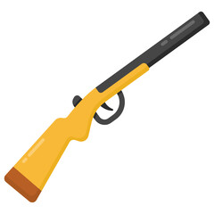 
A handgun, rifle flat icon

