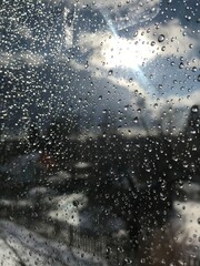 water, abstract, window, winter, rain, cold, ice, night, sky, blue, frost, glass, snow, black, texture, nature, drop, drops, white, space, grunge, light, dark, wet
