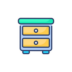 Drawer icon in vector. Logotype