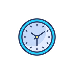 Clock icon in vector. Logotype