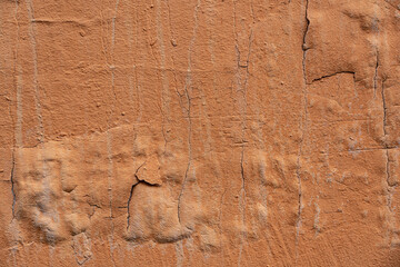 Background in the form of an old orange wall