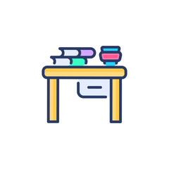 Study Room icon in vector. Logotype