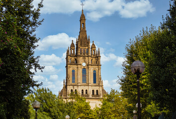 The Basilica of Begonia in Bilbao of Spain