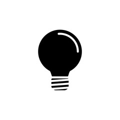 Light Bulb icon in vector. Logotype