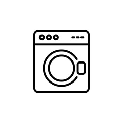 Washing Machine icon in vector. Logotype