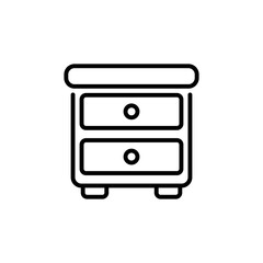 Drawer icon in vector. Logotype