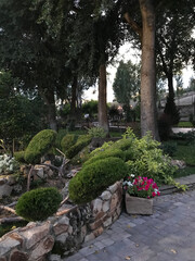 garden, tree, landscape, park, nature, path, trees, green, summer, stone, grass, architecture, flower, japanese, travel, way, forest, outdoors, house, plants, plant, landscaping, asia, ancient, spring