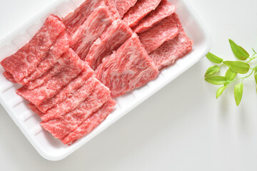 牛肉  カルビ　焼肉用　国産和牛