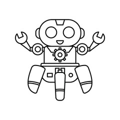 robot icon. bot sign. vector illustration