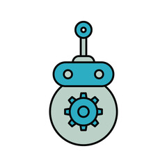 robot icon. bot sign. vector illustration